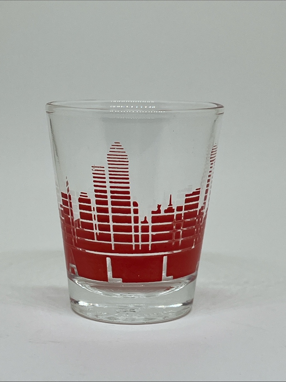 Dallas Red Cityscape Shot Glass - Picture 3 of 6